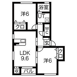 間取図画像 2LDK