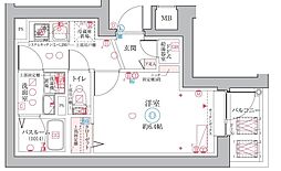 クレヴィスタ阪東橋 1Kの間取図画像