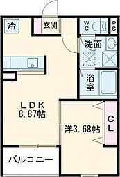 間取図画像 1LDK