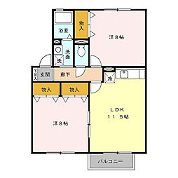 間取図画像 2LDK