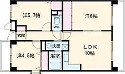 ベイヒルズ明石 3LDKの間取図画像