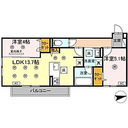 間取図画像 2LDK