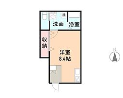 Ｉｒａｖａｔｉ 1階ワンルームの間取り