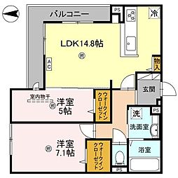 間取図画像 2LDK