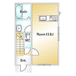 lavender B 1階3LDKの間取り