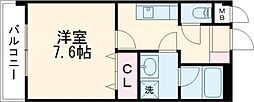 クレストラフィーネ 1Kの間取図画像