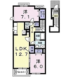 間取図画像 2LDK
