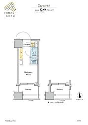 TOMORE品川中延 6階ワンルームの間取り