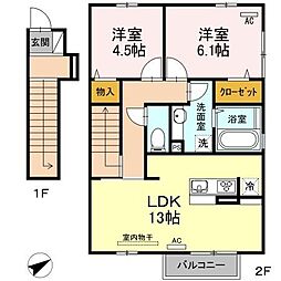 間取図画像 2LDK
