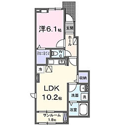間取図画像 1LDK