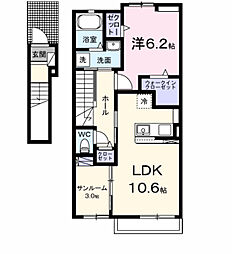 間取図画像 1LDK