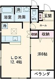 間取図画像 1LDK