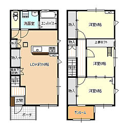 ピサリ豊田 1階3LDKの間取り