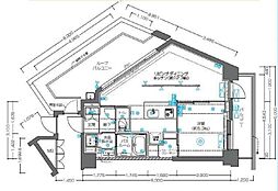 AELL南荻窪 7階1LDKの間取り