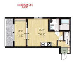 plano南蔵王 3階1LDKの間取り