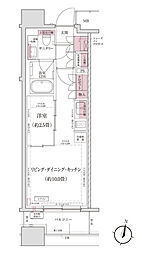 パークアクシス仙台西公園 10階1LDKの間取り
