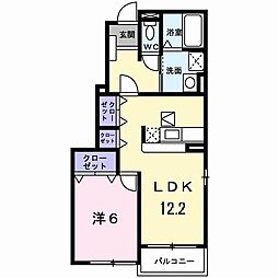 間取図画像 1LDK