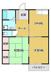 間取図画像 2DK