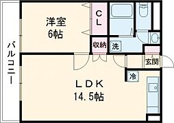 間取図画像 1LDK