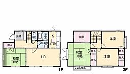 吉成借家　福田邸 1階4LDKの間取り
