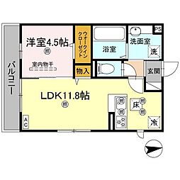 間取図画像 1LDK