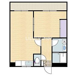コーポ越谷パートIII 4階2DKの間取り