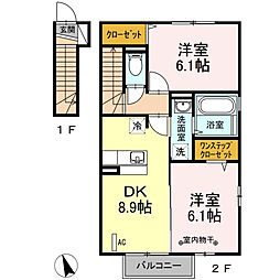 間取図画像 2DK