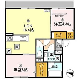 間取図画像 2LDK