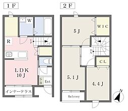 Ｕｌｙｓｓｅｓ小栗 2階3LDKの間取り