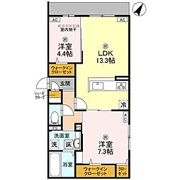 間取図画像 2LDK