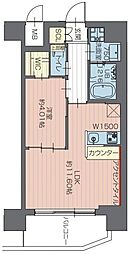 JR京浜東北・根岸線 川口駅 徒歩14分の賃貸マンション 6階1LDKの間取り