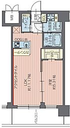 JR京浜東北・根岸線 川口駅 徒歩14分の賃貸マンション 5階1LDKの間取り