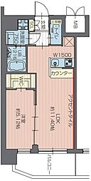 JR京浜東北・根岸線 川口駅 徒歩14分の賃貸マンション 5階1LDKの間取り