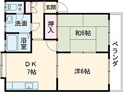 間取図画像 2DK