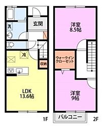 間取図画像 2LDK