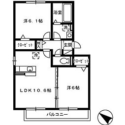 間取図画像 2LDK