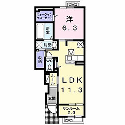 間取図画像 1LDK