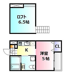 zwei（ツヴァイ） 1階ワンルームの間取り