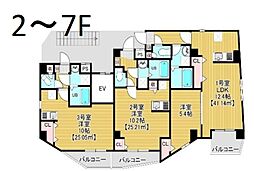 ミライズ南千住 6階1LDKの間取り