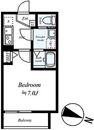 東武東上線 鶴ヶ島駅 徒歩11分の賃貸アパート 2階1Kの間取り