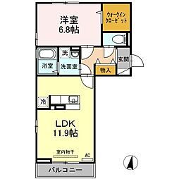 間取図画像 1LDK