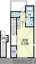 Grande Faith(グランフェイス) 大津 2階ワンルームの間取り