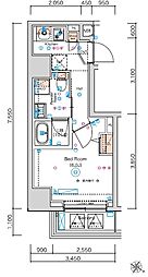 スクエアシティ横濱大通り公園ＡＺ 3階1Kの間取り