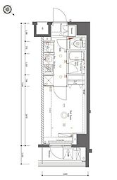 AZEST立川 3階1Kの間取り