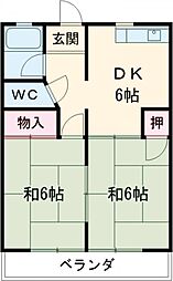 間取図画像 2DK