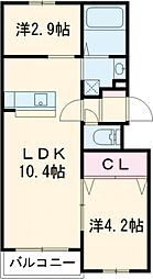 LIFEFIELDみやま 1階1SLDKの間取り