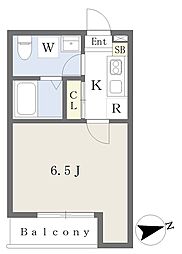 Ｎａｐｌｕｓ津田沼 1階1Kの間取り