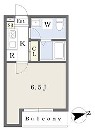 Ｎａｐｌｕｓ津田沼 1階1Kの間取り