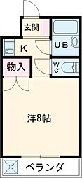 間取図画像 1K