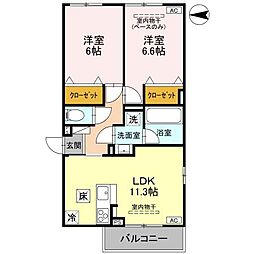 間取図画像 2LDK